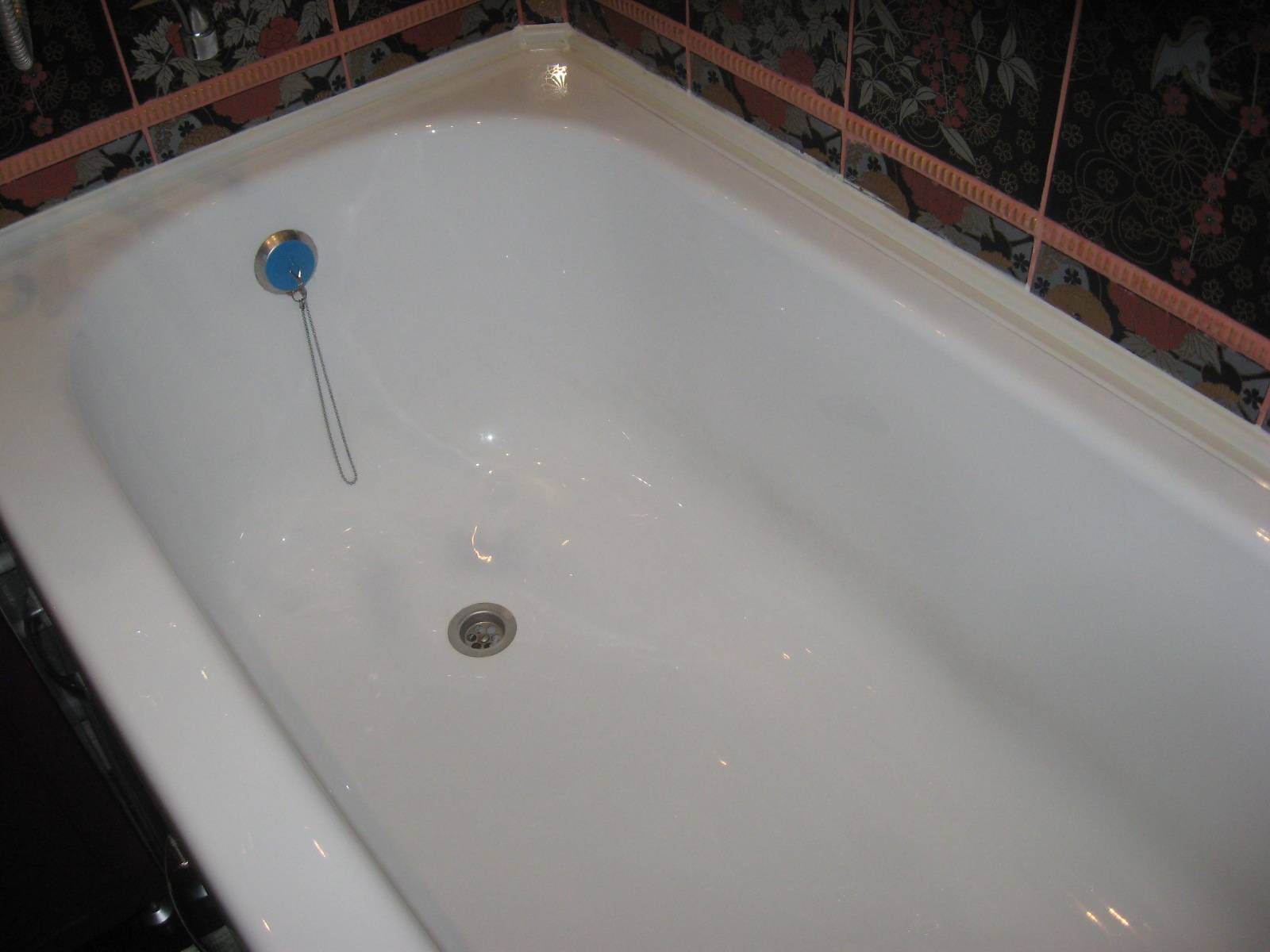 Реставрация ванны наливным мрамором